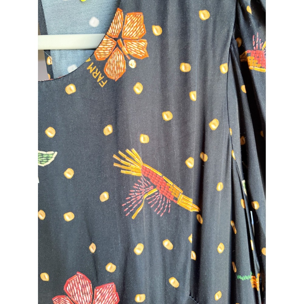 FARM Rio Riqueza Tropical Cutout Maxi Dress Polka Dot Fish Floral Tropical Large - Picture 6 of 12